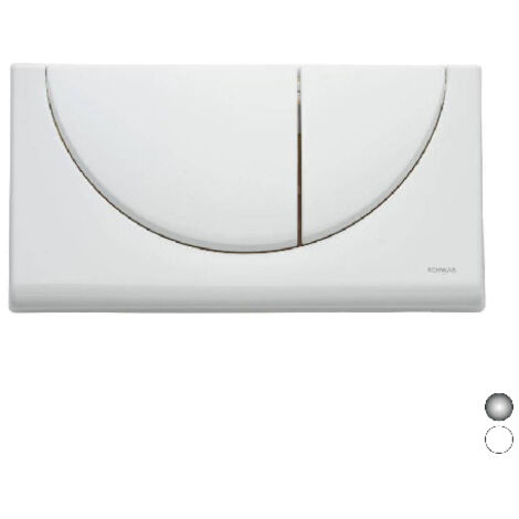 Placca 2 tasti viva duo cromo
