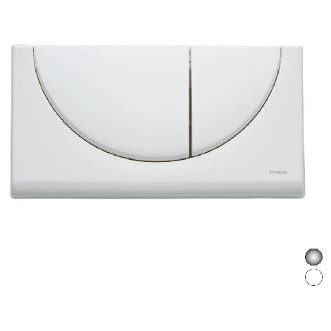 PLACCA 2 TASTI VIVA DUO- Cromo- FLUID- pezzi 1