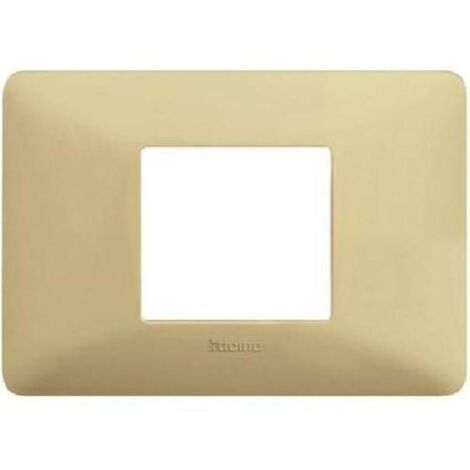 Placca 2p centrati avorio Matix bticino AM4819BAV
