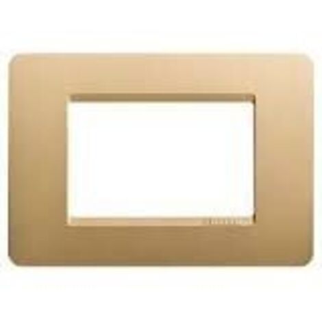 Placca 2P Scatola Tonda Gold Matix ( BTICINO cod. AM4802GL )