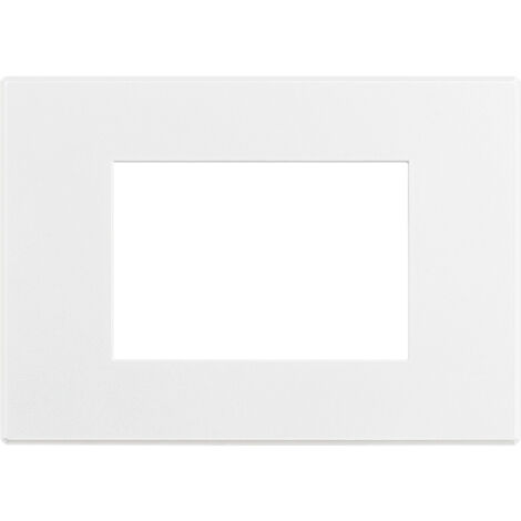PLacca 3 Lugares Bticino Axolute AIR blanco mate Pintable HW4803AW