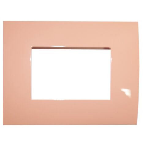 Placca 3 moduli arancione pastello abb chiara 2csk0312ch