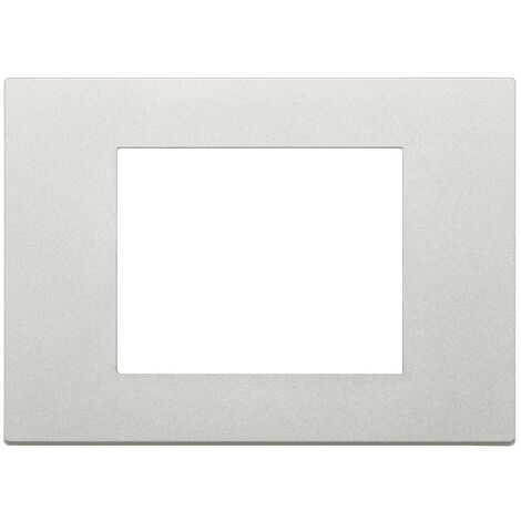 Placca 3 MODULI ARGENTO SERIE LINEA VIMAR 30653.20