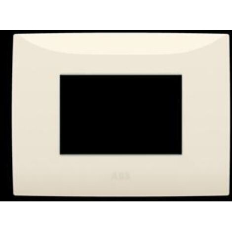Placca 3 Moduli Colore Sabbia ABB serie Chiara 2CSK0302CH