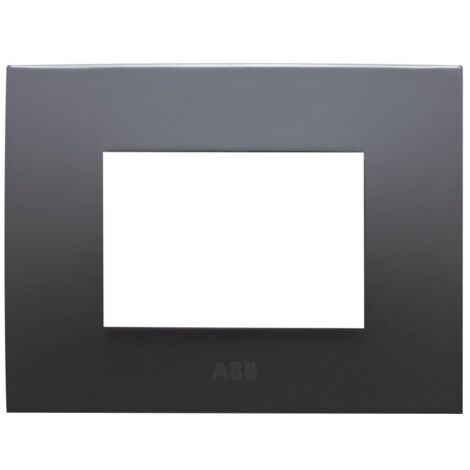 Placca 3 moduli colore vulcano abb chiara 2csk0304ch