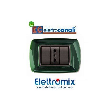 Placca 3 moduli Elettrocanali mylife verde scozia