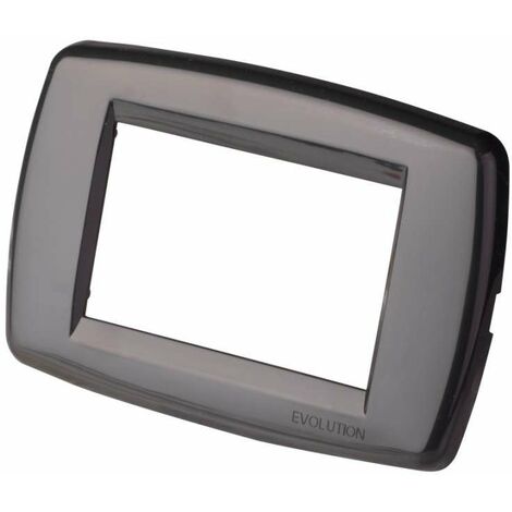 Placca 3 moduli Evolution Classic Line - Antracite