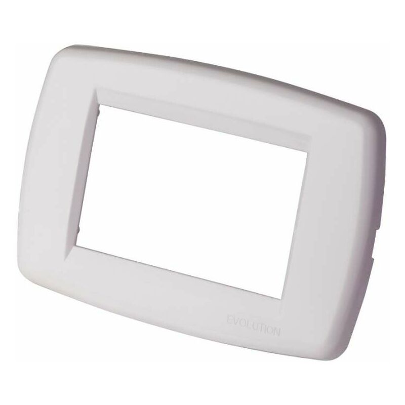 Placca 3 moduli Evolution Classic Line - Bianco