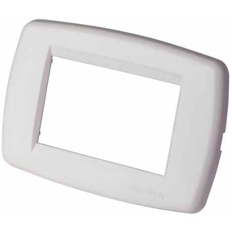 Placca 3 moduli Evolution Classic Line - Bianco