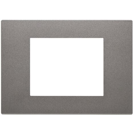 Placca 3 MODULI metal verniciato SERIE LINEA VIMAR 30653.22
