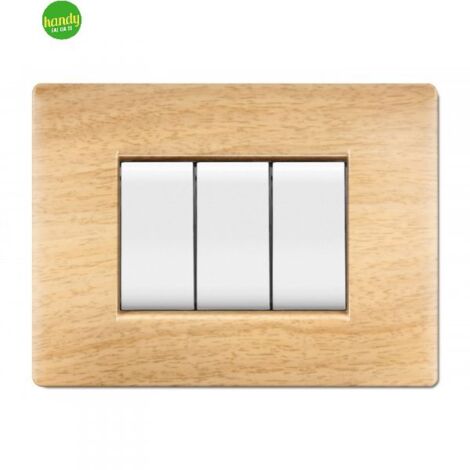 Placca 3 moduli mylife q betulla
