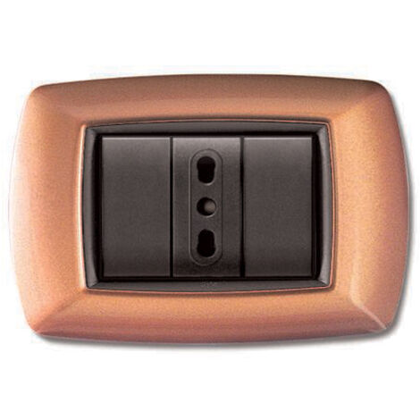 Placca 3 moduli mylife rame
