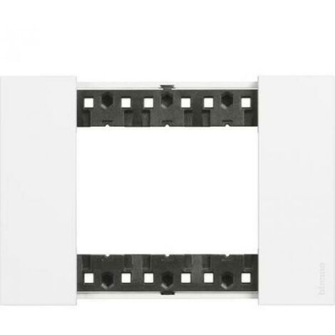 Placca 3 moduli NOW bianca