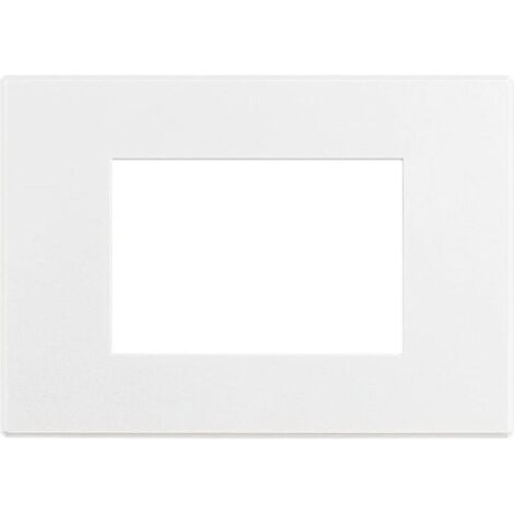 Placca 3 Posti Bticino Axolute AIR bianco opaco Verniciabile HW4803AW