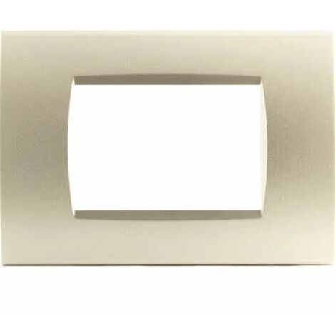 Placca 3 posti Oro satinato Compatibile Living