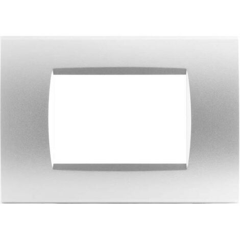 bticino living light placca 3 posti grigio ghiaccio bticino lna4803