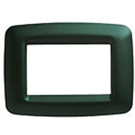 Placca 3 Posti Verde Racing Playbus Young ( GEWISS cod. GW32383 )