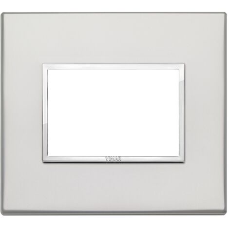 Placca 3M argento Vimar Eikon Evo 21653.07.01