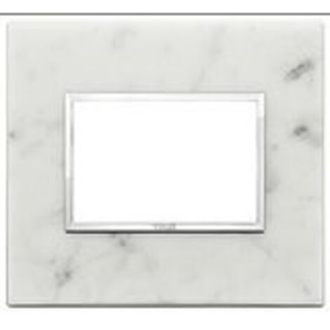 Placca 3M Bianco Di Carrara ( VIMAR cod. 21653.51 )