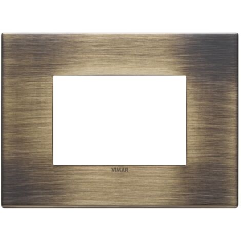 Placca 3M bronzo antico spazzolato Vimar  22653.87