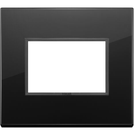 Placca 3M nero totale diamante Vimar Eikon Evo 21653.88