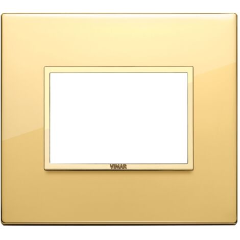 Placca 3M oro totale lucido Vimar Eikon Evo 21653.G09