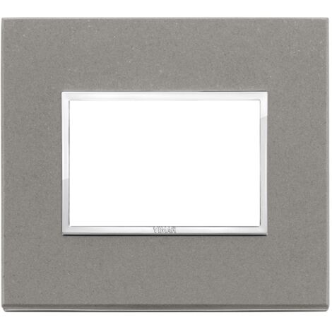 Placca 3M quarzite grigia Vimar Eikon Evo 21653.53