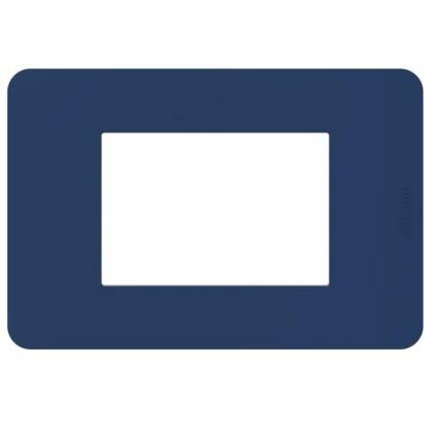 Placca 3P Blue Matixgo ( BTICINO cod. JA4803TB )