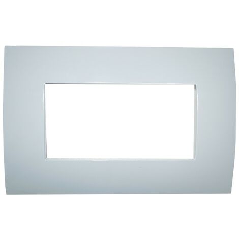Placca 4 moduli colore Pietra ABB serie Chiara 2CSK0403CH