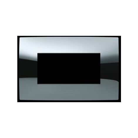 Placca 4 moduli cromo lucido abb chiara 2csk0415ch