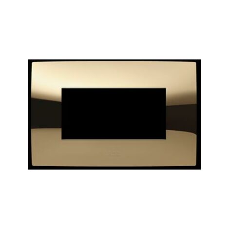 Placca 4 moduli oro lucido abb chiara 2csk0453ch