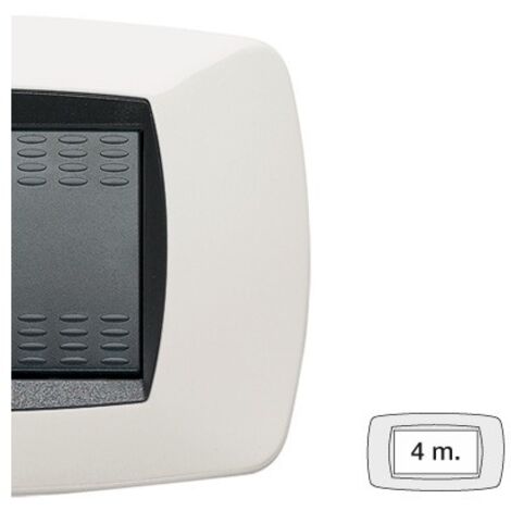 Placca 4 Posti Bianco Modo ( MASTER cod. 39TC104 )