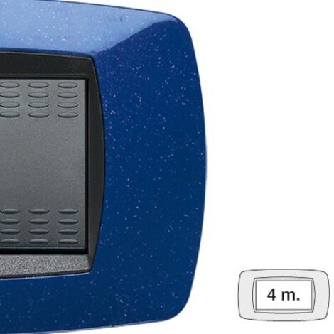 Placca 4 Posti Blu Vio Modo ( MASTER cod. 39TC364 )