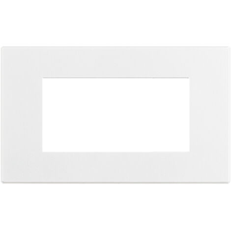 Placca 4 Posti Bticino Axolute AIR bianco opaco Verniciabile HW4804AW
