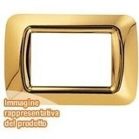 Placca 4 Posti Oro Antico Top System ( GEWISS cod. GW22664 )