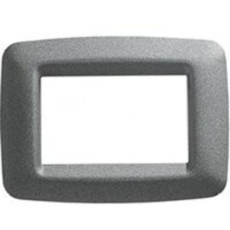 Placca 4 Posti Titanio Metallo Playbus Young ( GEWISS cod. GW32704 )