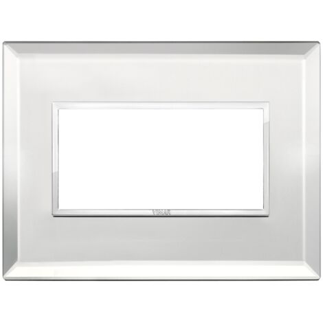 Placca 4M argento ghiaccio Vimar Eikon Evo 21654.72