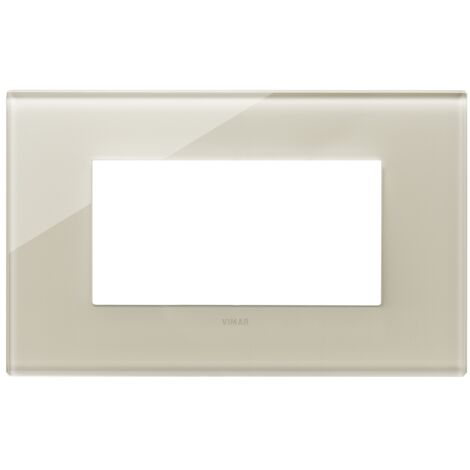 Placca 4M bianco canapa Vimar 22654.72
