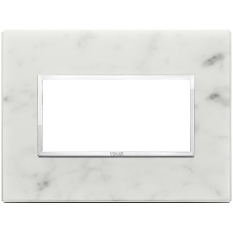 Placca 4M bianco di Carrara Vimar Eikon Evo 21654.51