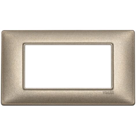 Placca 4M bronzo metallizzato Vimar Plana 14654.70
