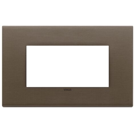 Placca 4M bronzo scuro spazzolato Vimar  22654.12