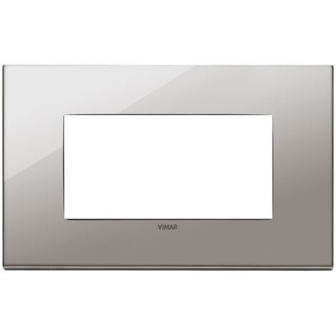 Placca 4M cromo nero Vimar  22654.83