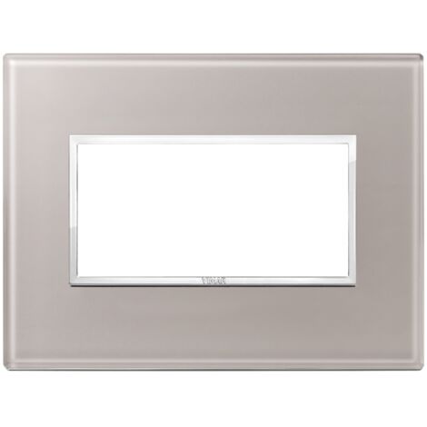 Placca 4M grigio perla Vimar Eikon Evo 21654.73