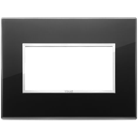 Placca 4M nero diamante Vimar Eikon Evo 21654.76