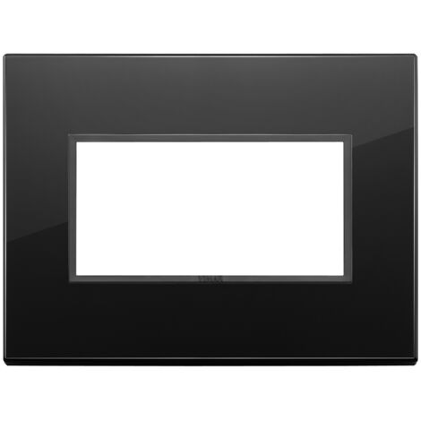 Placca 4M nero totale diamante Vimar Eikon Evo 21654.88