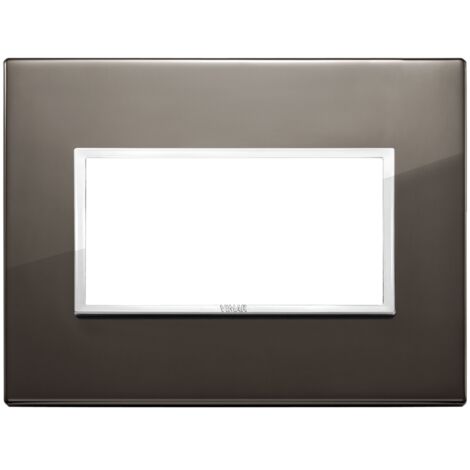Placca 4M nero zaffiro Vimar Eikon Evo 21654.06