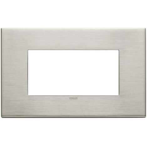 Placca 4M nichel spazzolato Vimar  22654.11