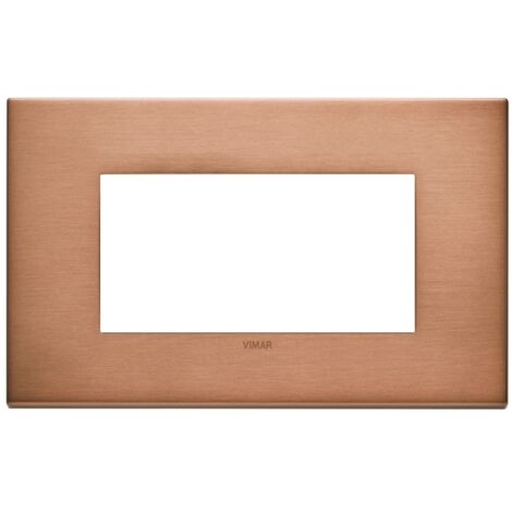 Placca 4M rame spazzolato Vimar  22654.86