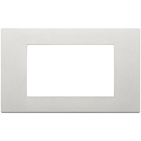Placca 4m serie Linea Vimar 4 posti argento 30654.20
