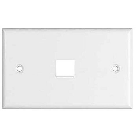 Placca 503 Bianca Per 1 Keystone Orizzontale 4NetPOWPL503W1O